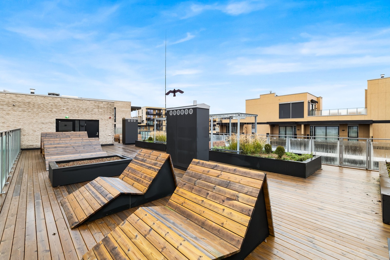 Flott felles takterrasse Galleribilde