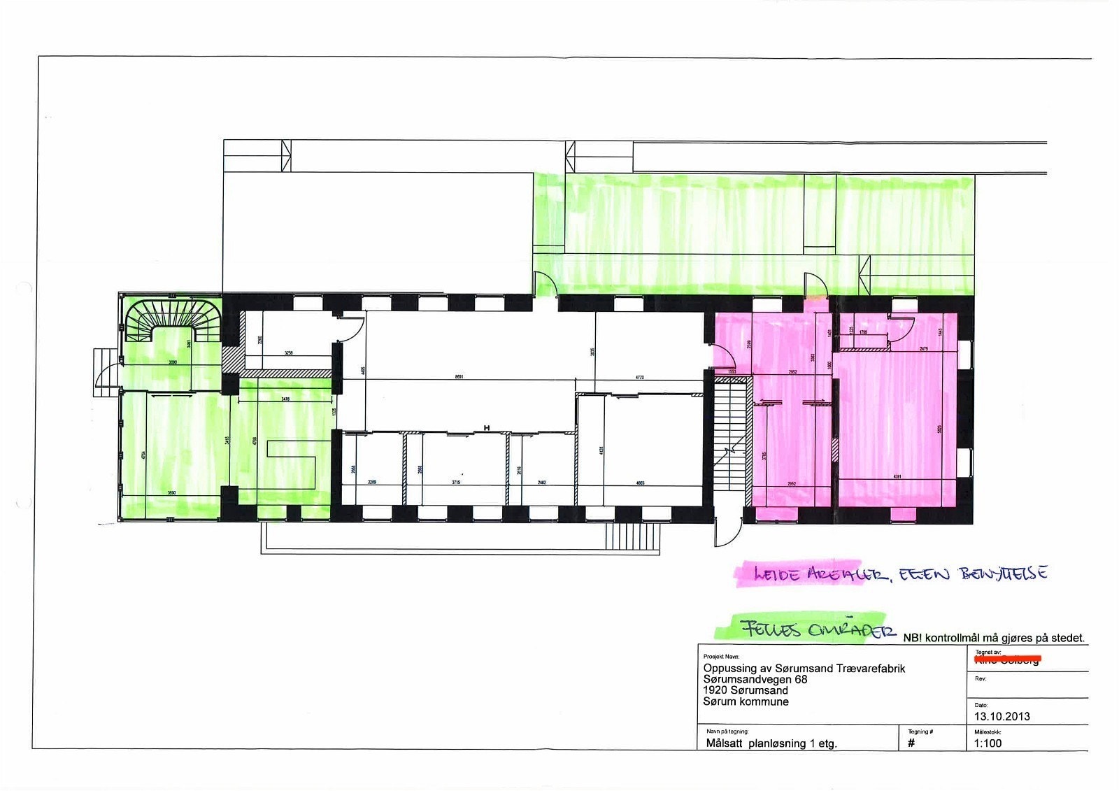 Plantegning. Galleribilde