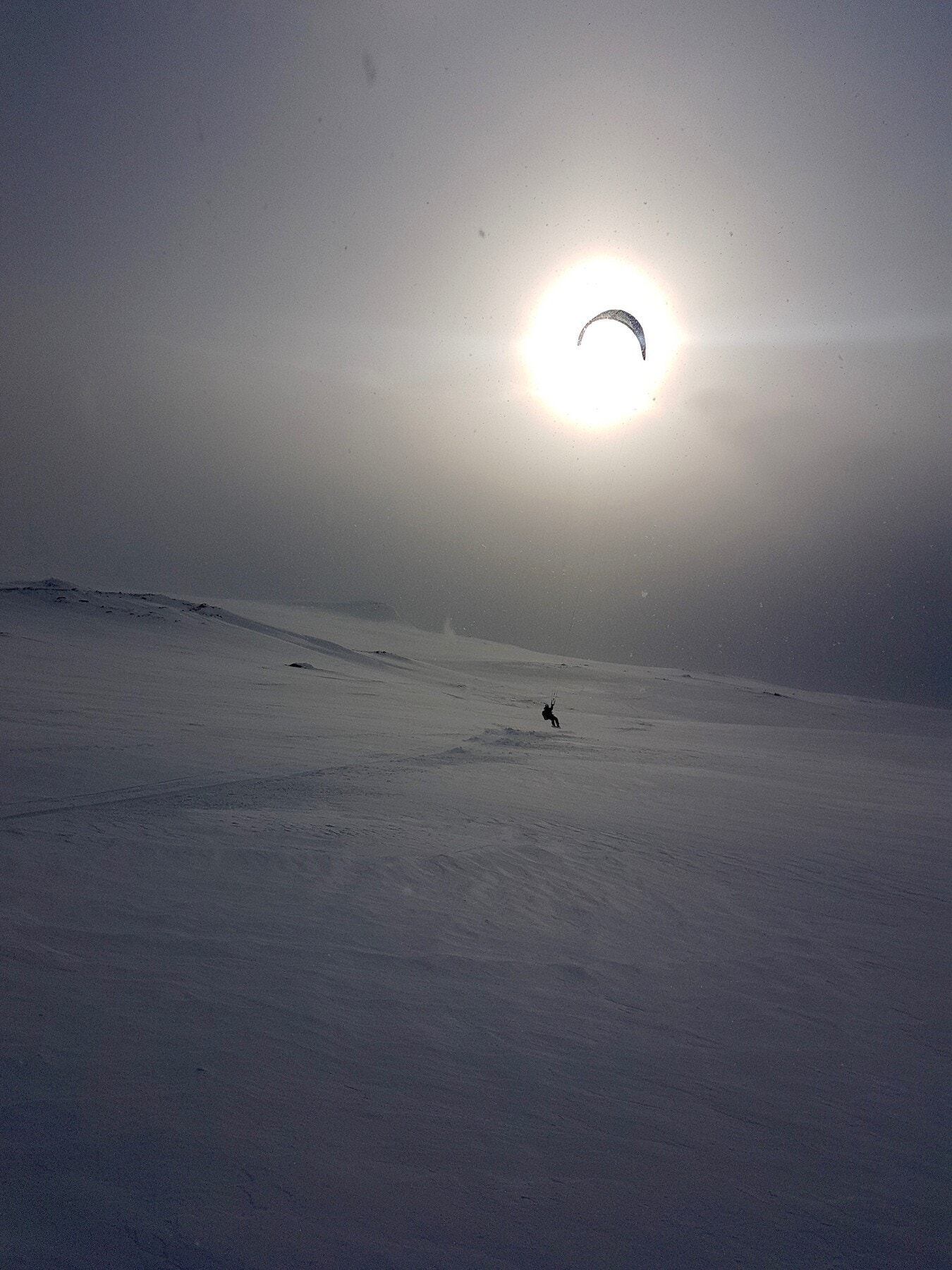 Kiting ved Eldrevatn. Galleribilde
