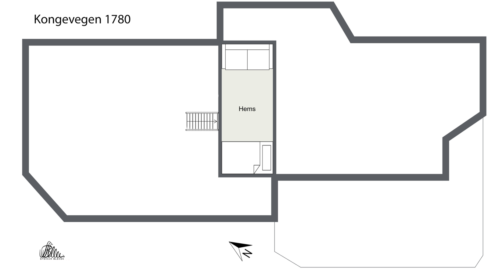 Plangtegning - hems Galleribilde