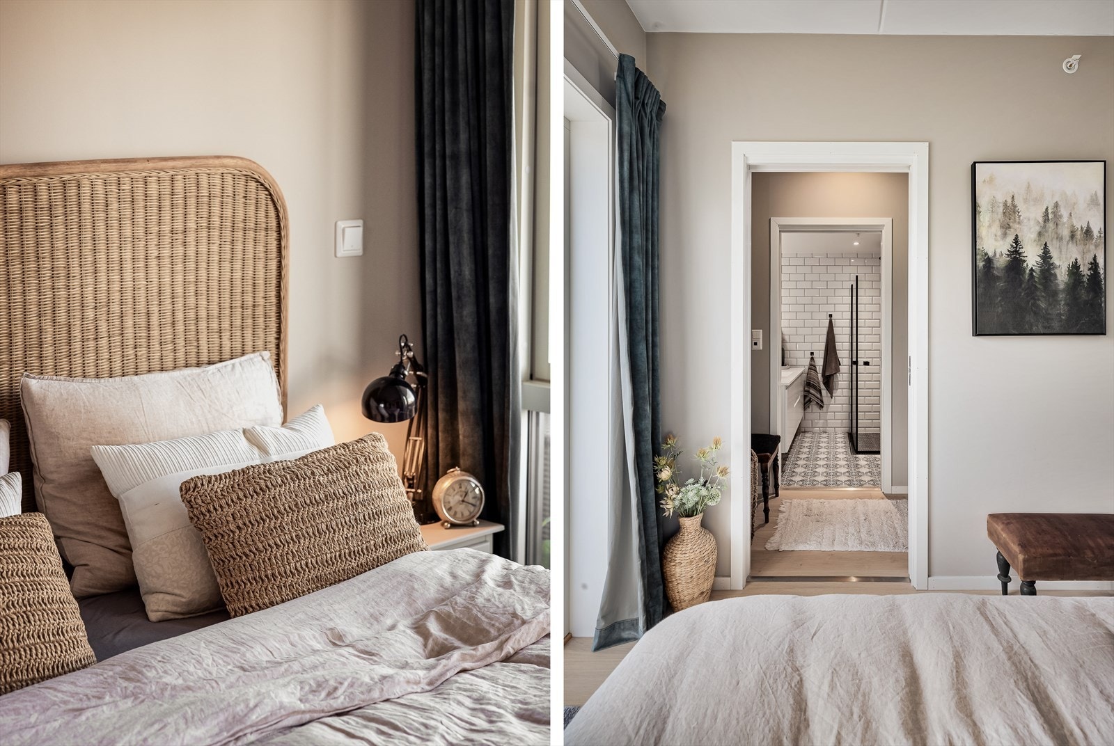 Hovedsoverommet har adkomst til bad via garderoberom Galleribilde