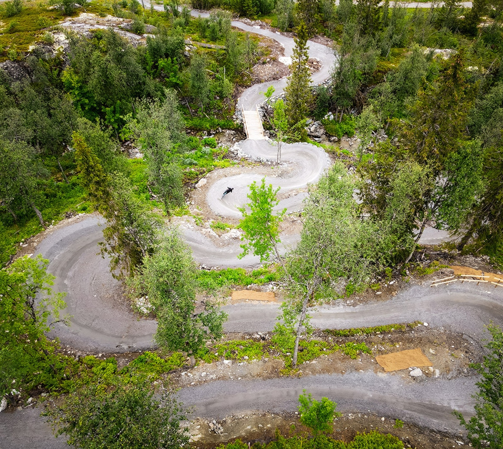 Bike in/bike out til heftige flytstier i heisanlegget. Foto Lars Storheim, Hallingdal Rides. Galleribilde