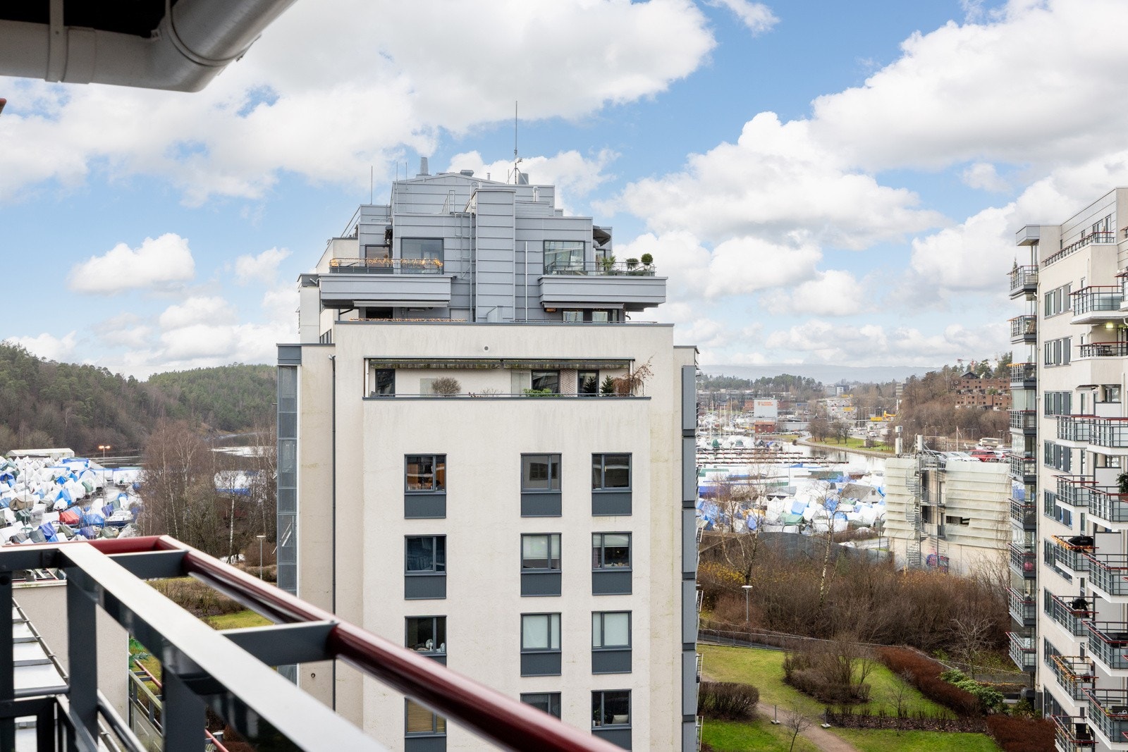 Fra balkongen har du flott utsyn. Galleribilde