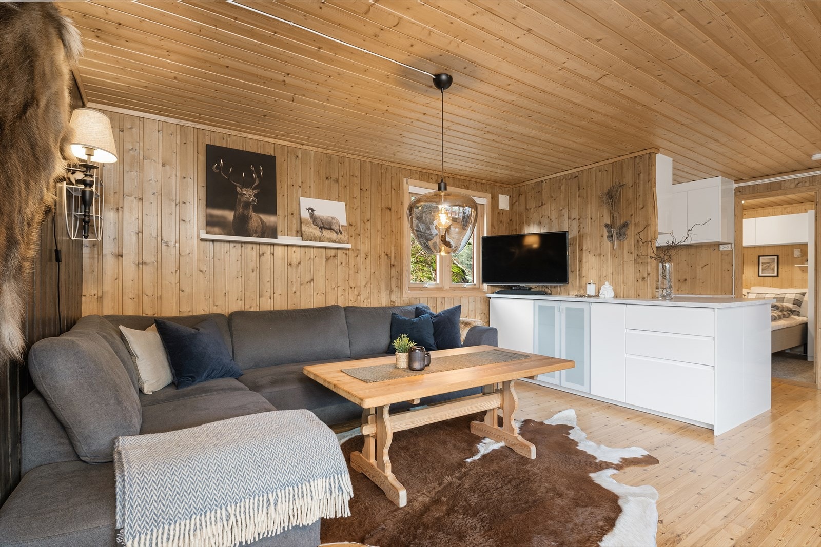 Hytten er modernisert i senere tid og tilbyr alle fasiliteter Galleribilde