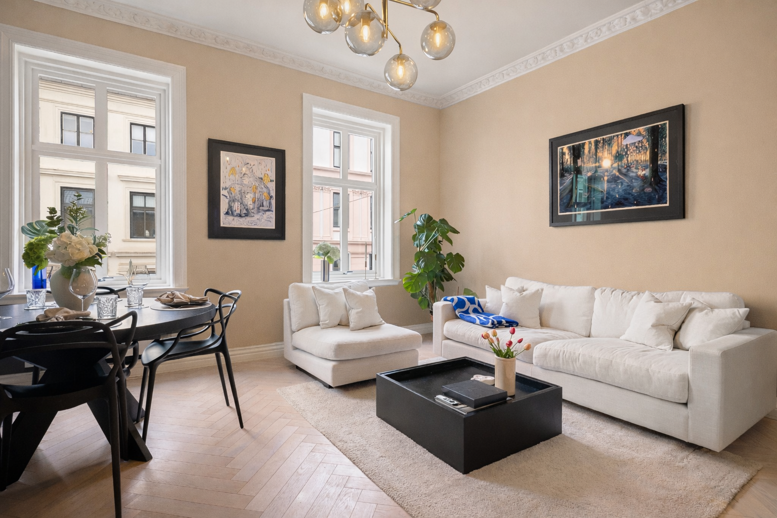 Illustrasjon om man ønsker lysere vegger. Galleribilde