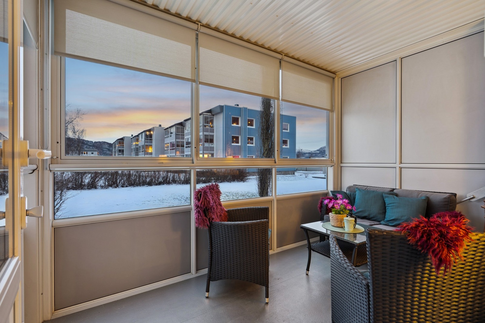 Her kan man nyte balkongen hele året, uavhengig av vær og vind. Galleribilde