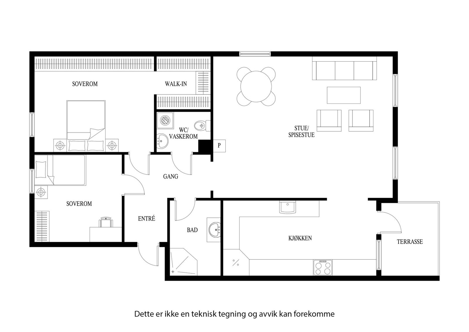 Plantegning Galleribilde