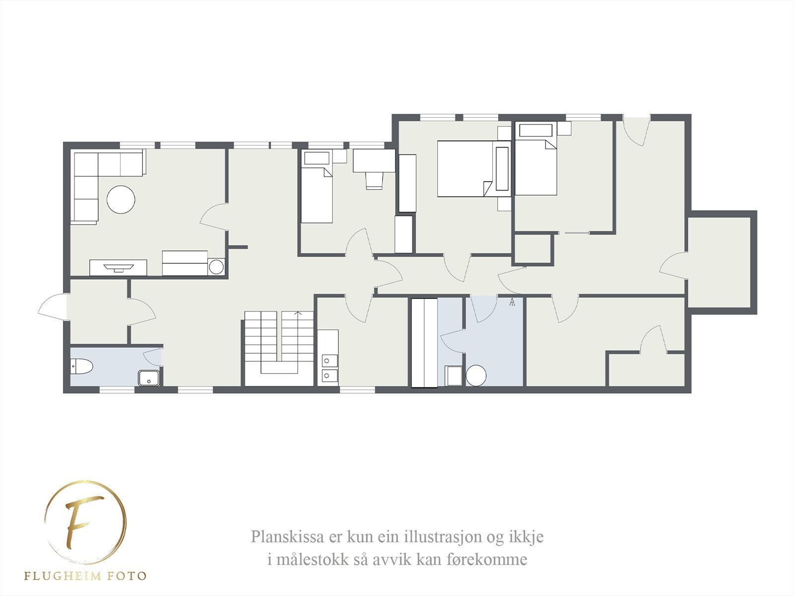 Planteikning kjellar Galleribilde