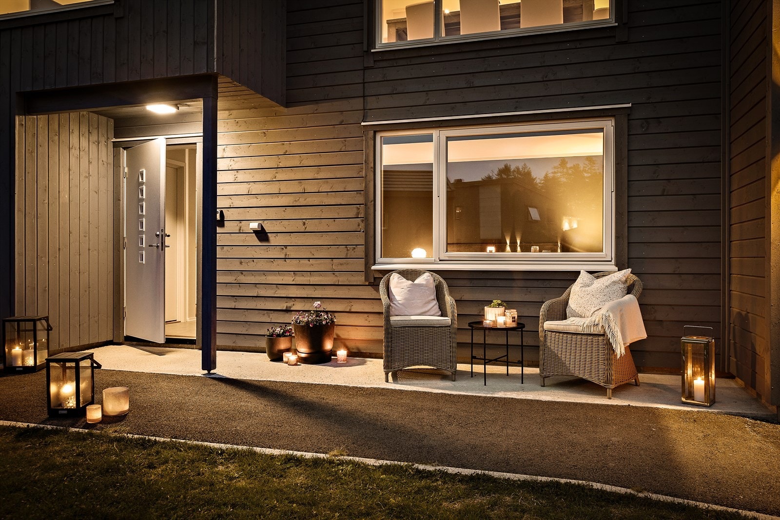 En meget delikat og tiltalende enebolig fra 2021, beliggende i det nyere boligfeltet på Ormåsen. Galleribilde