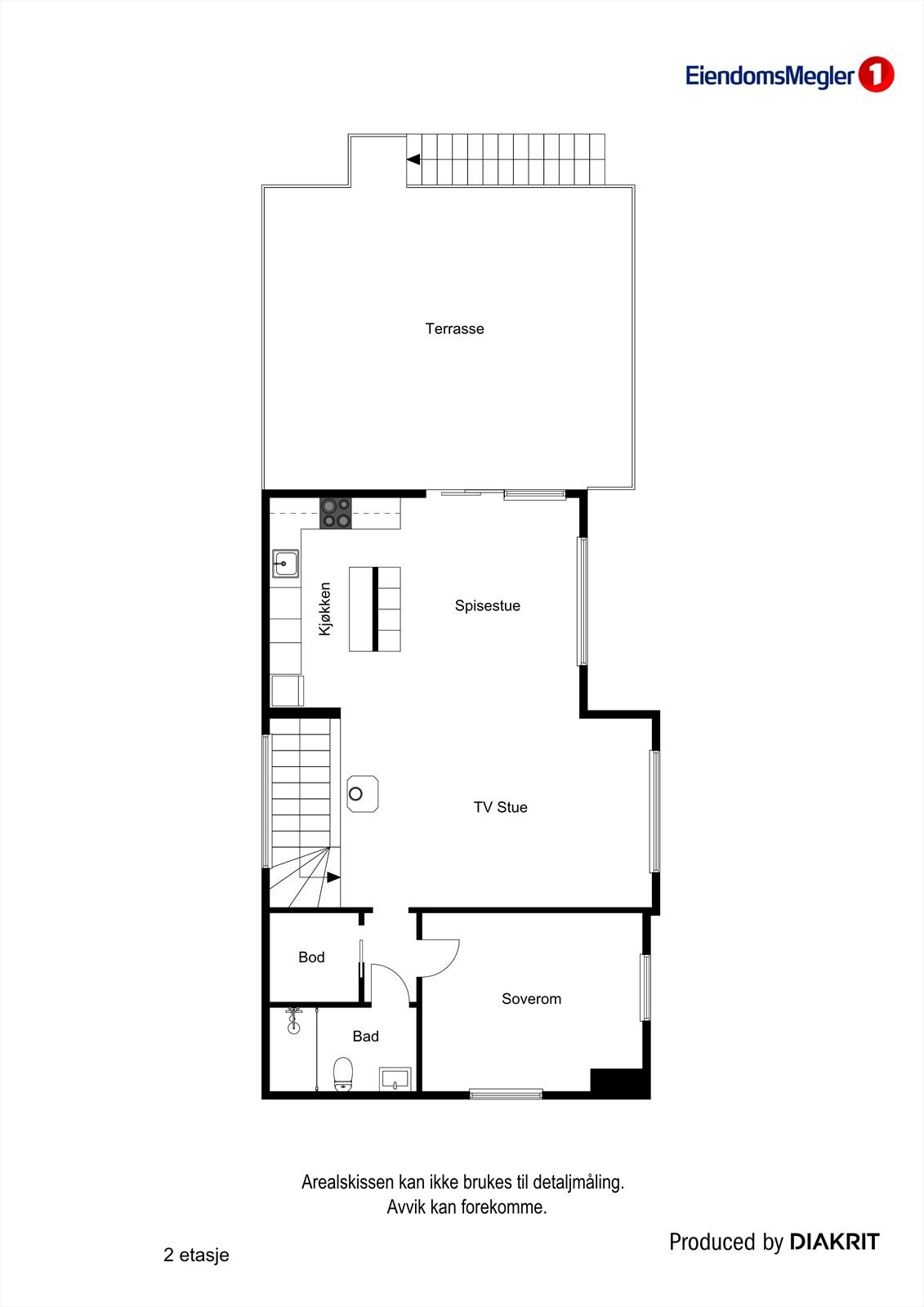 Plantegning 2.etasje Galleribilde