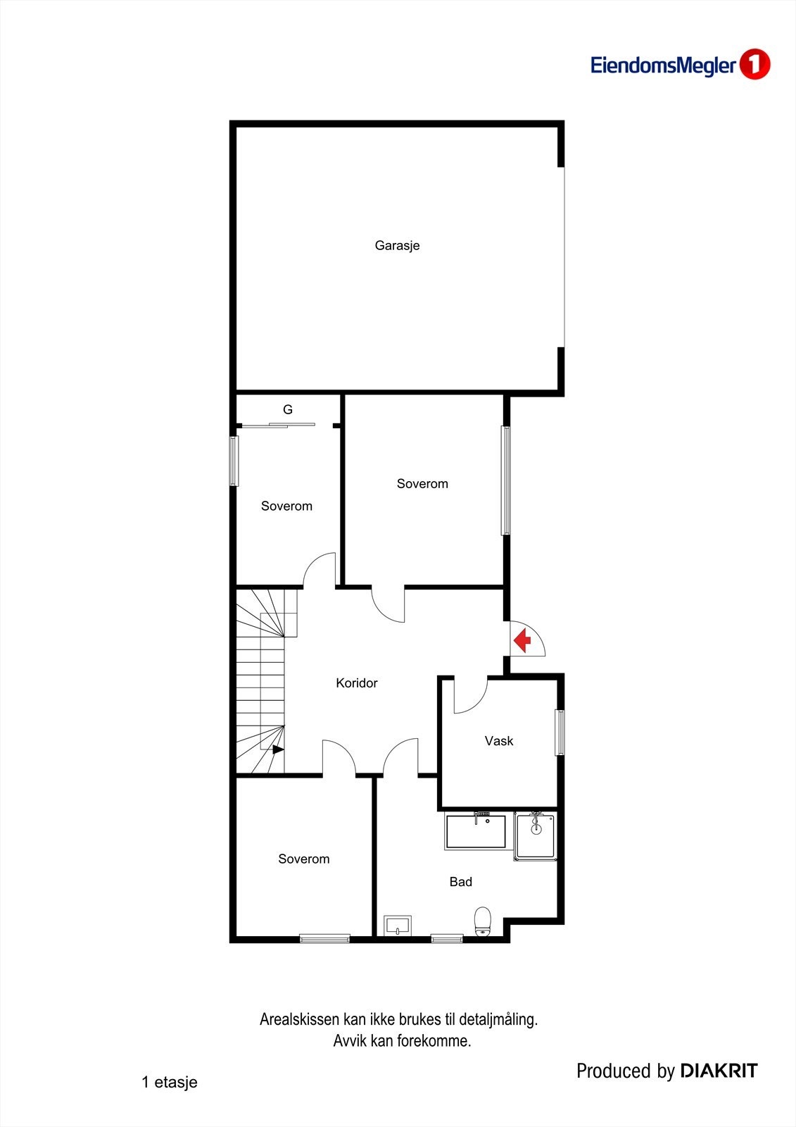 Plantegning 1.etasje Galleribilde