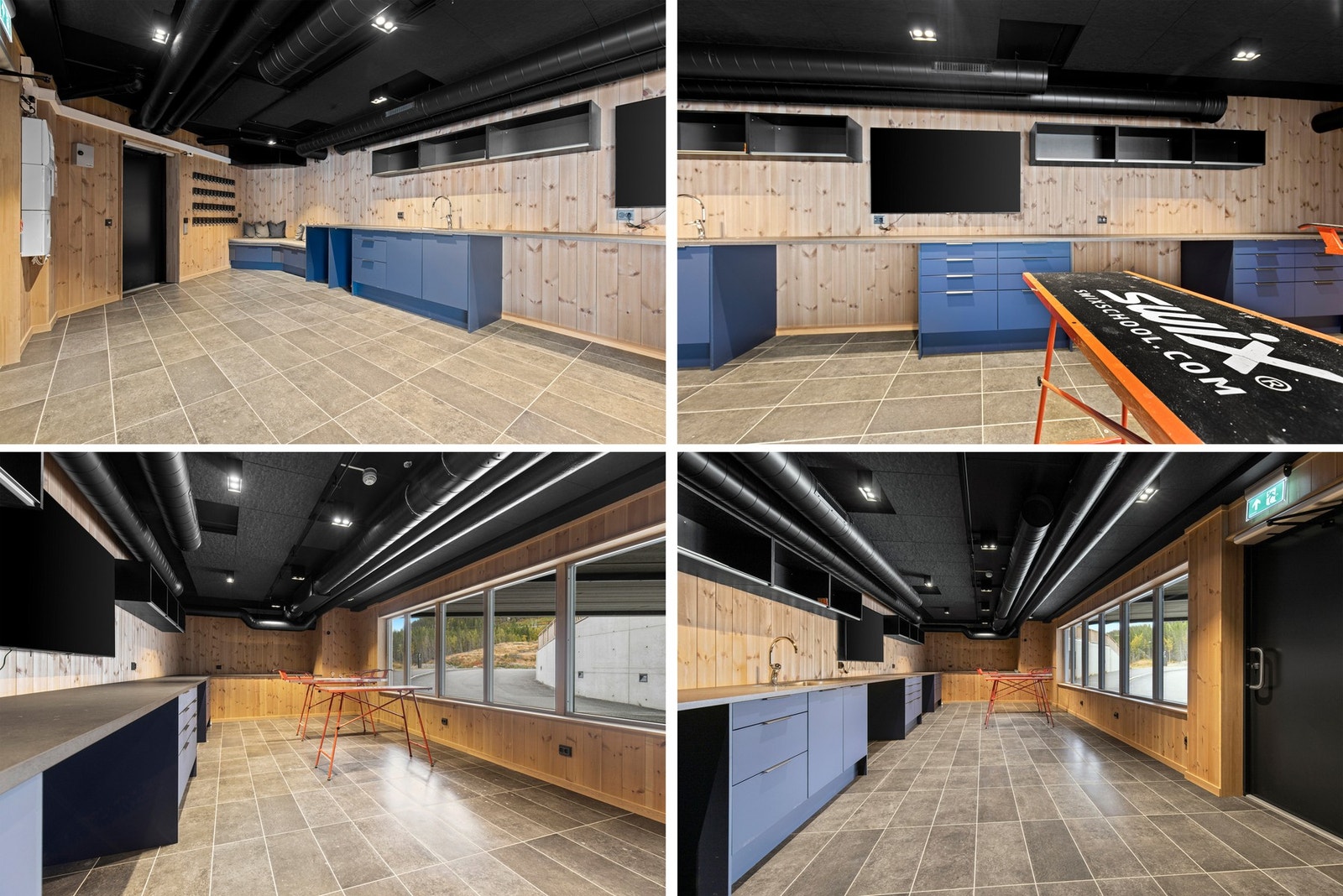 Felles smørerom i garasjen. Galleribilde