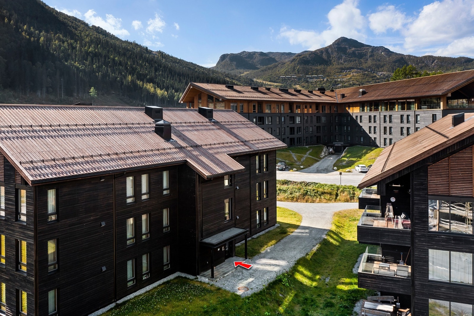 Innbydende inngangsparti. Galleribilde