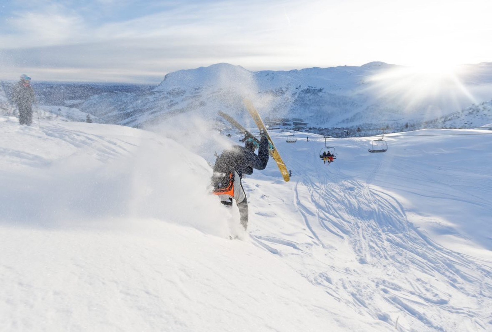 Skisenteret byr på utfordringer for store og små. Galleribilde
