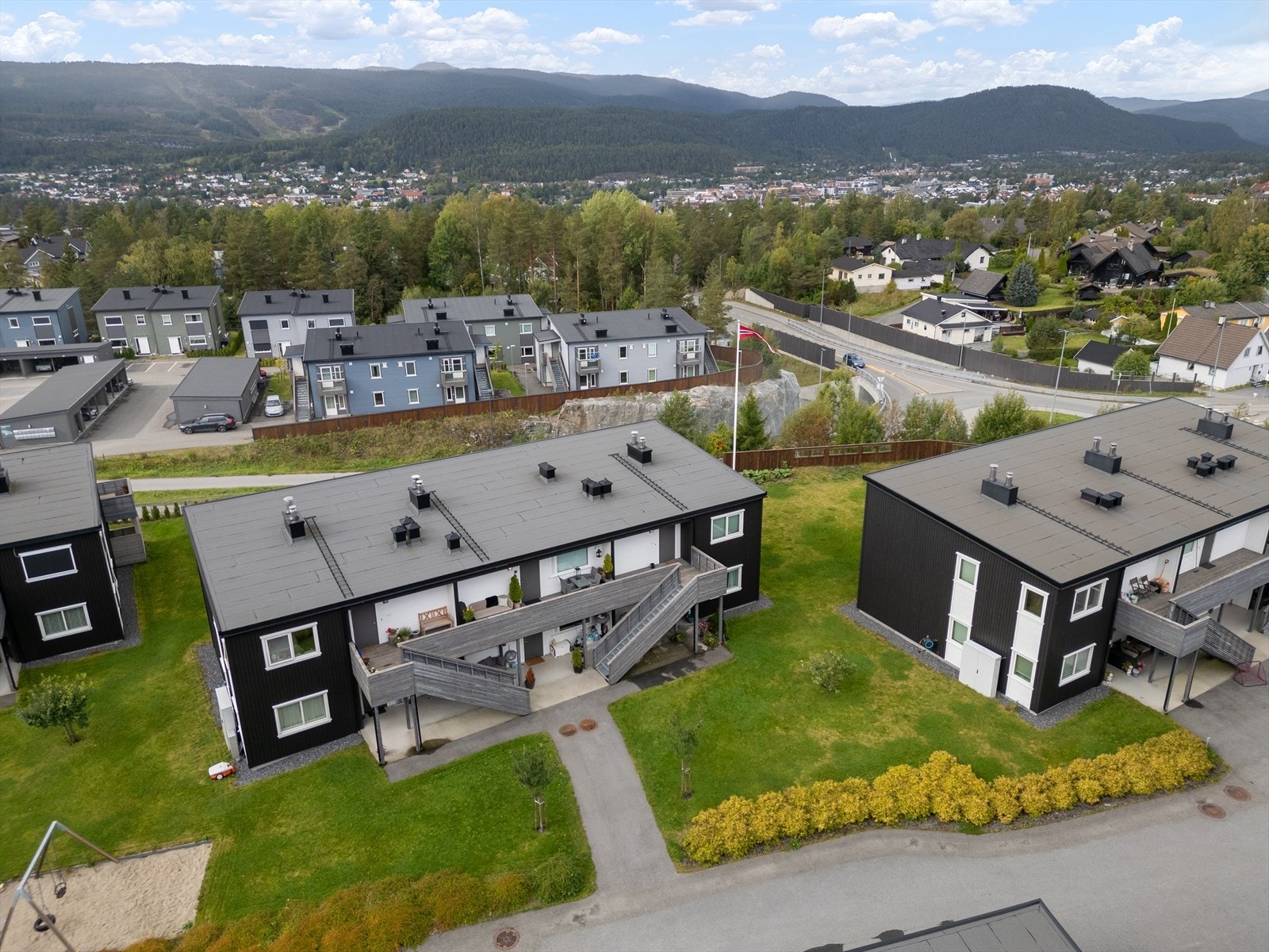 Områdebilde tatt med drone Galleribilde