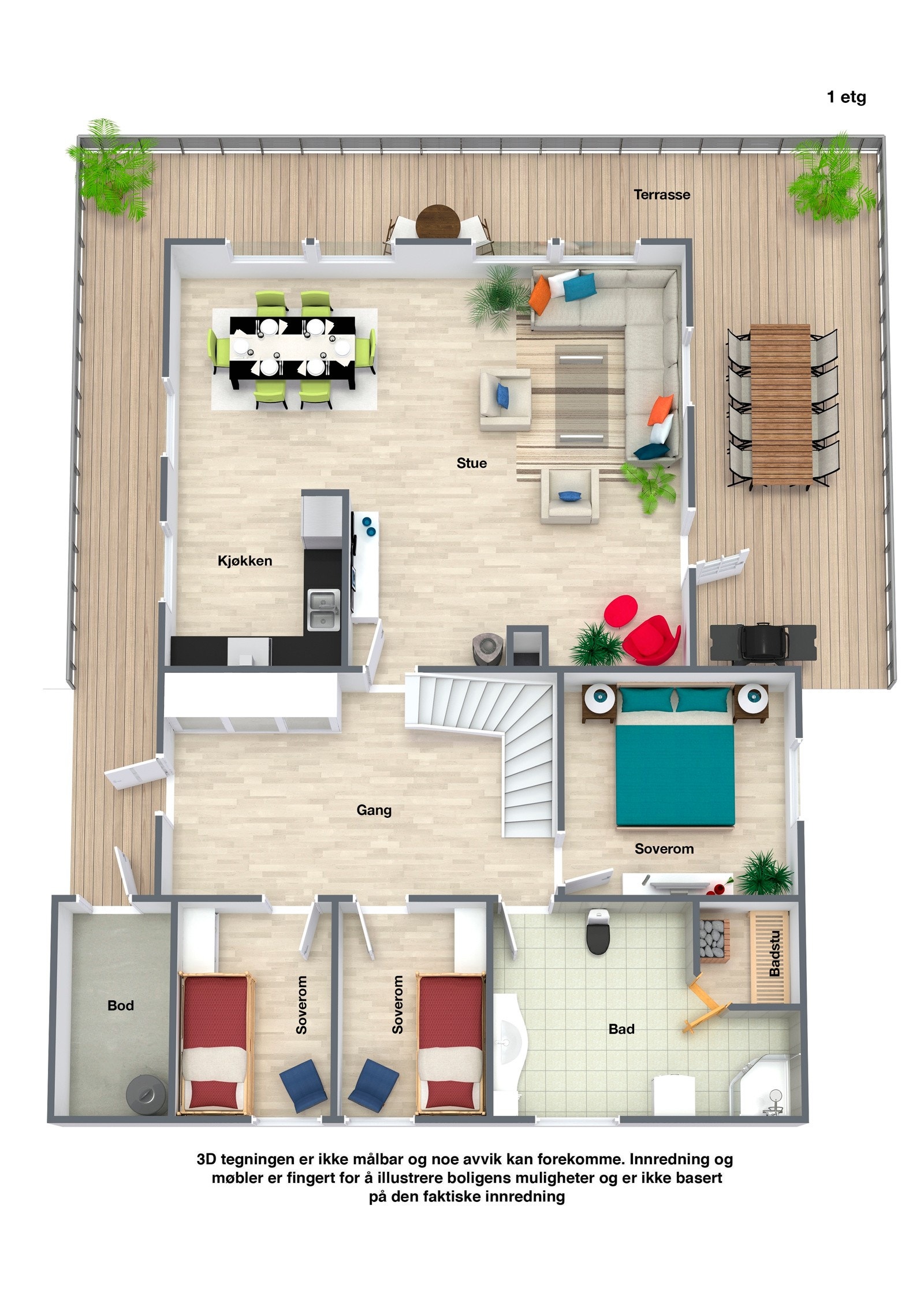 Plantegning 1 etasje Galleribilde