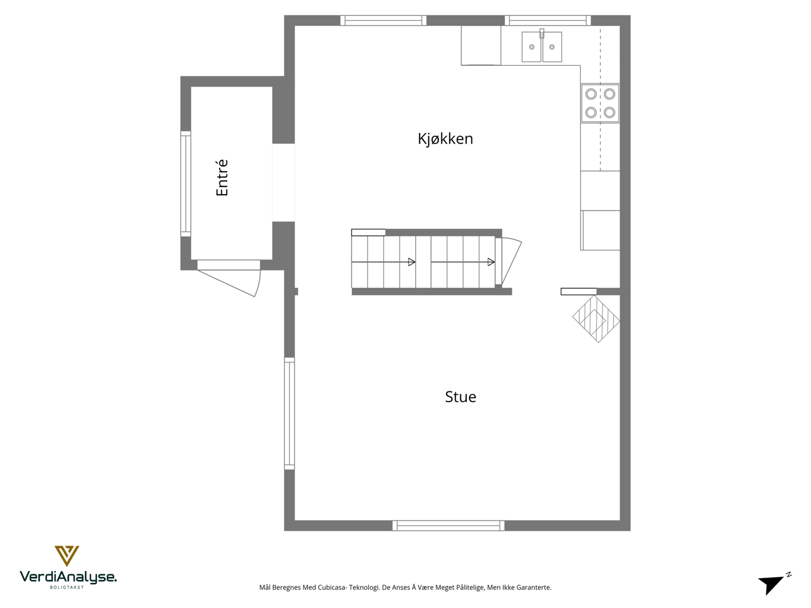 Plantegning 1 etasje Galleribilde