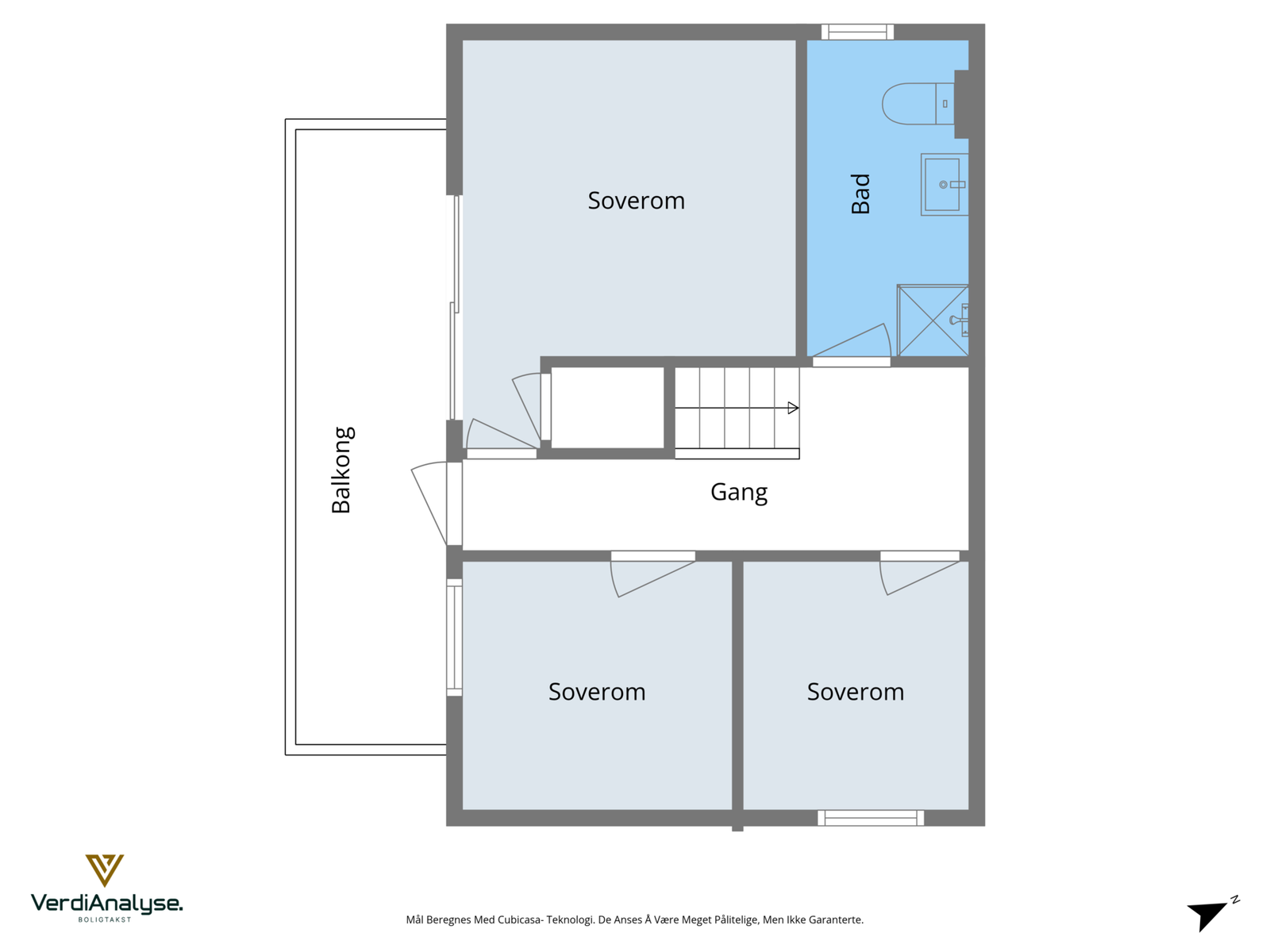 Plantegning loft Galleribilde