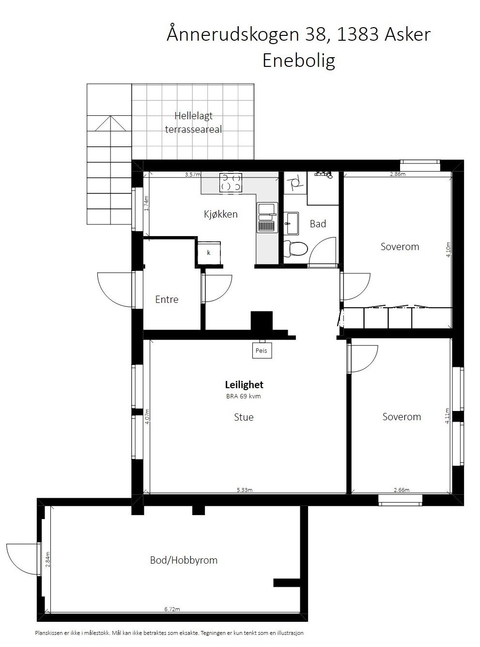 Plantegning underetasje. Galleribilde