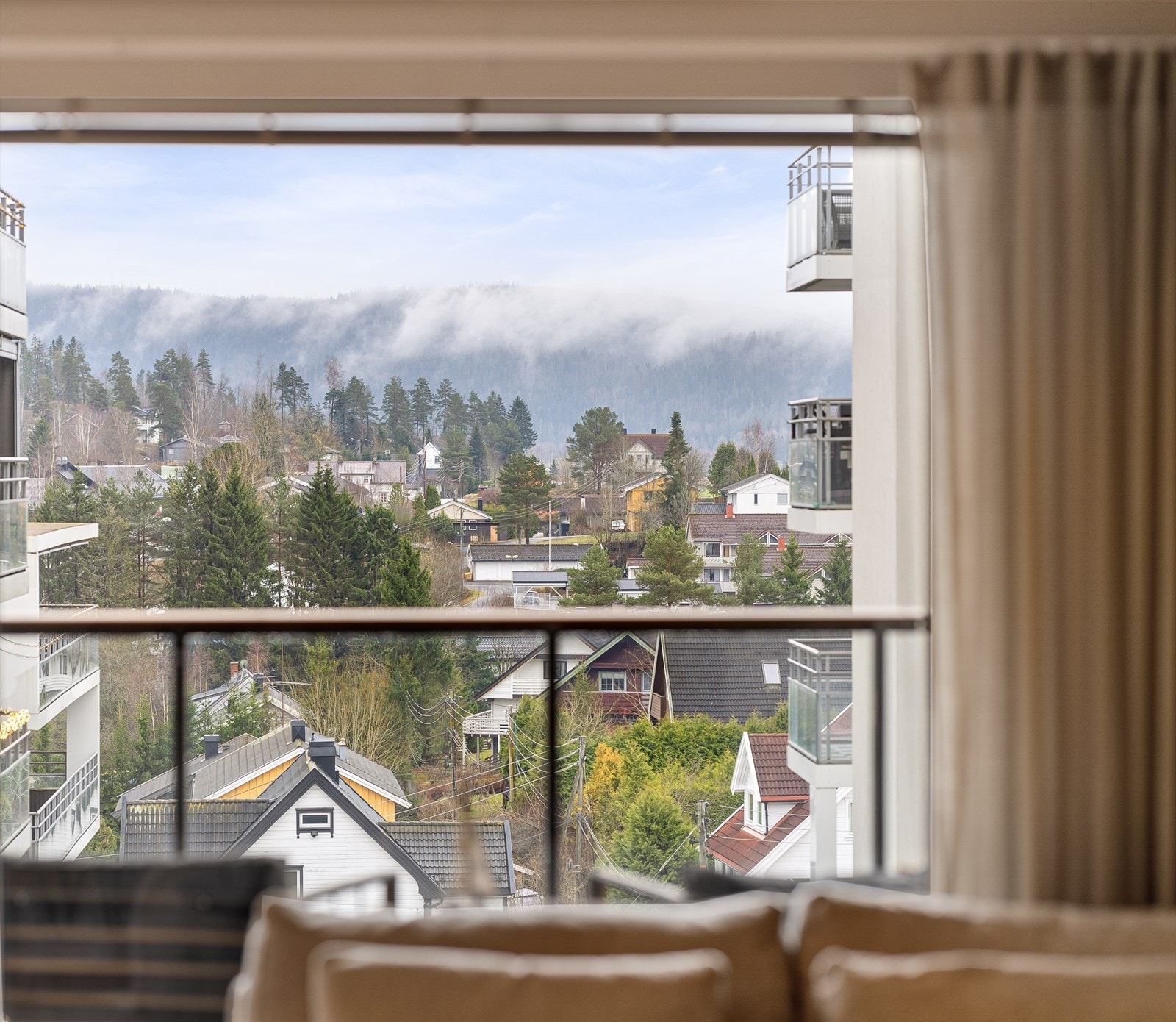 Et stort pluss for turglade, med Østmarka like ved og utsikt mot de grønne åskantene. Galleribilde