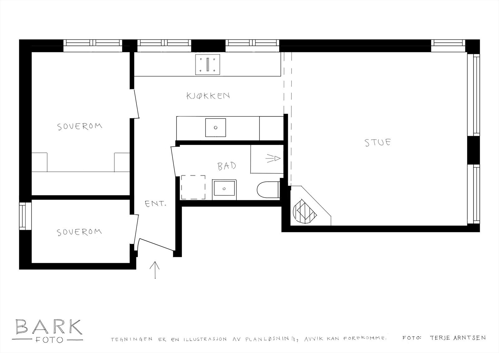 Plantegning. Galleribilde