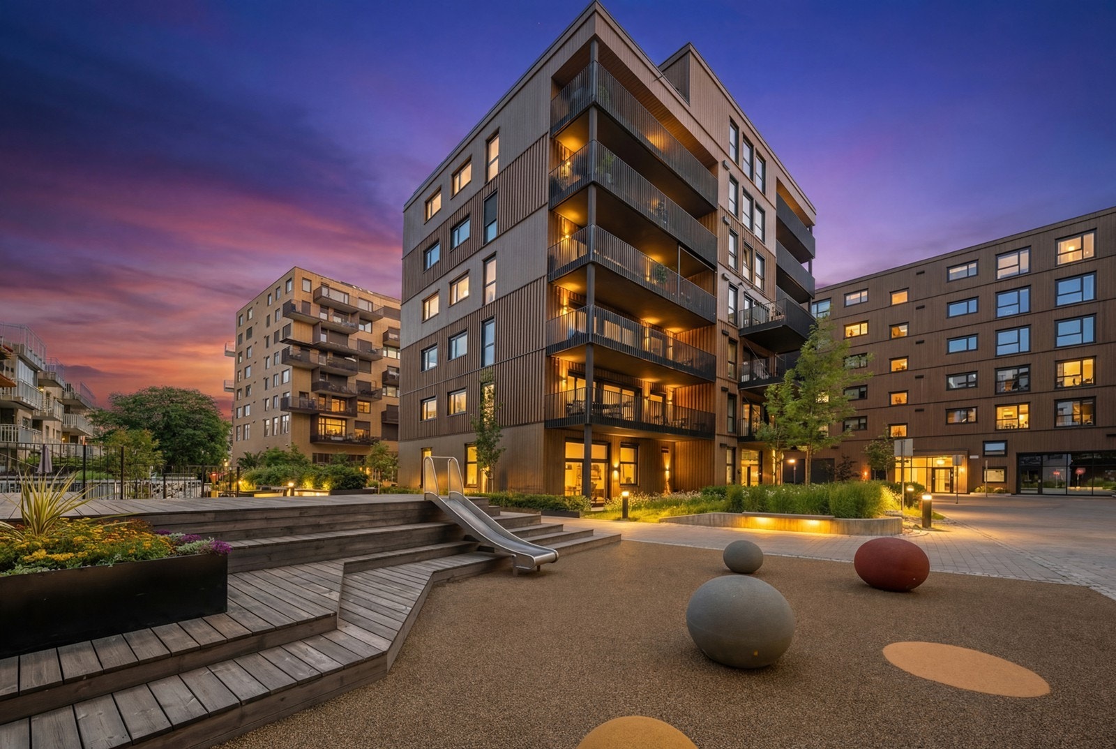 Eksklusivt boligkompleks med sentral beliggenhet og attraktivt uteområde Galleribilde