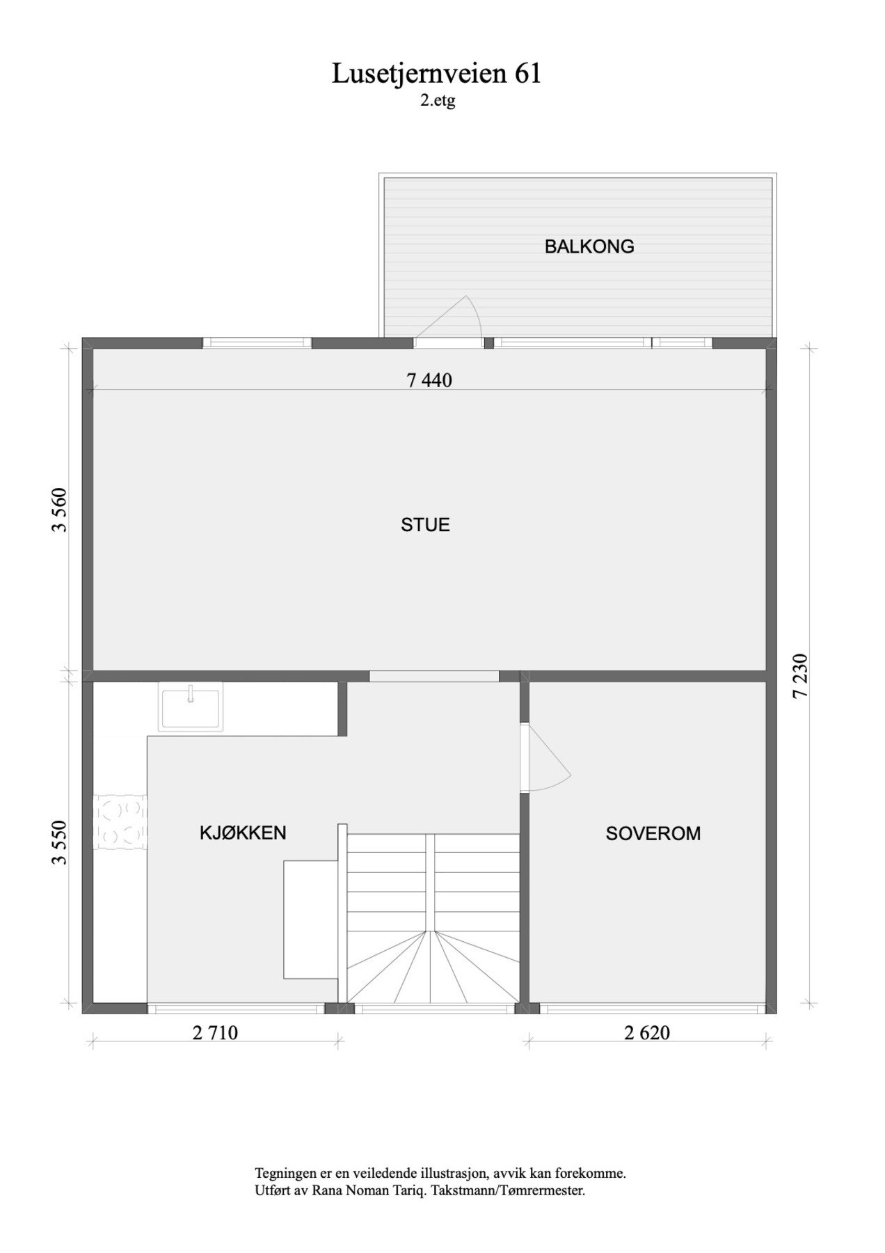 Plantegning 2. etasje Galleribilde
