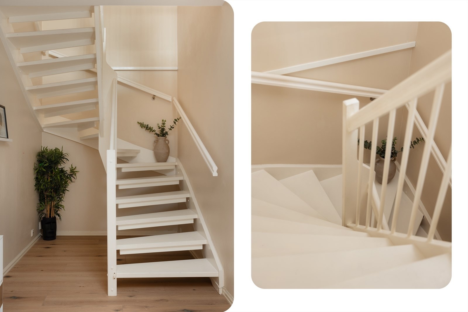 Fra 1.etasje går turen videre opp til boligens 2. etasje Galleribilde