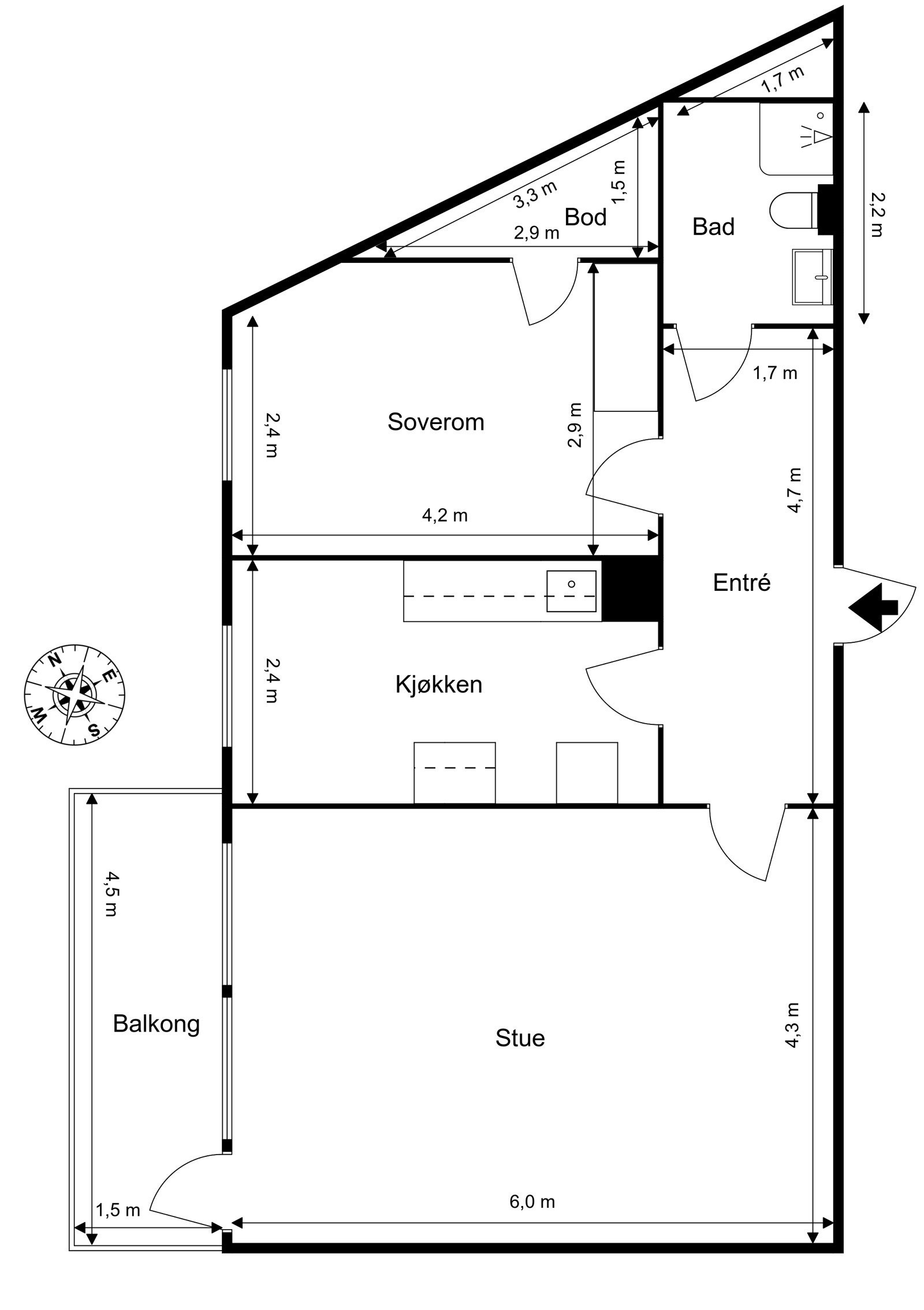 Plantegning. Galleribilde