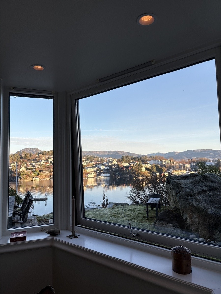 Utsikt fra stue Galleribilde