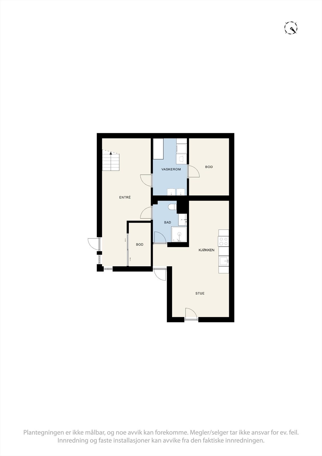 Plantegning underetasje Galleribilde