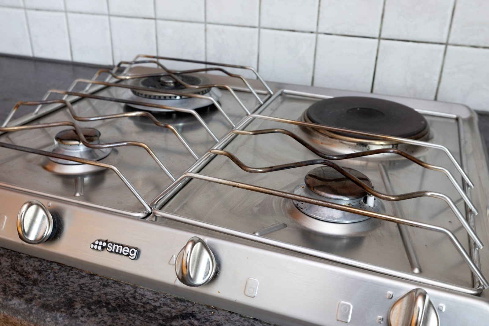 Gasskomfyr fra Smeg. Galleribilde