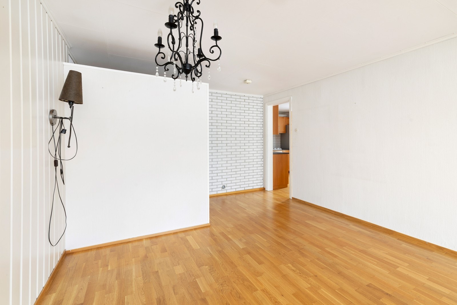 I denne delen av stuen var det tidligere plassert en spisegruppe. Galleribilde