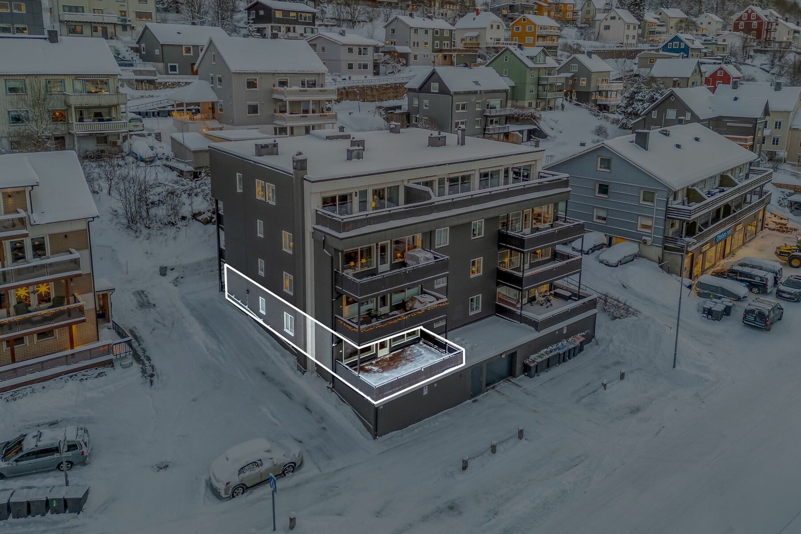 Leiligheten avmerket Galleribilde