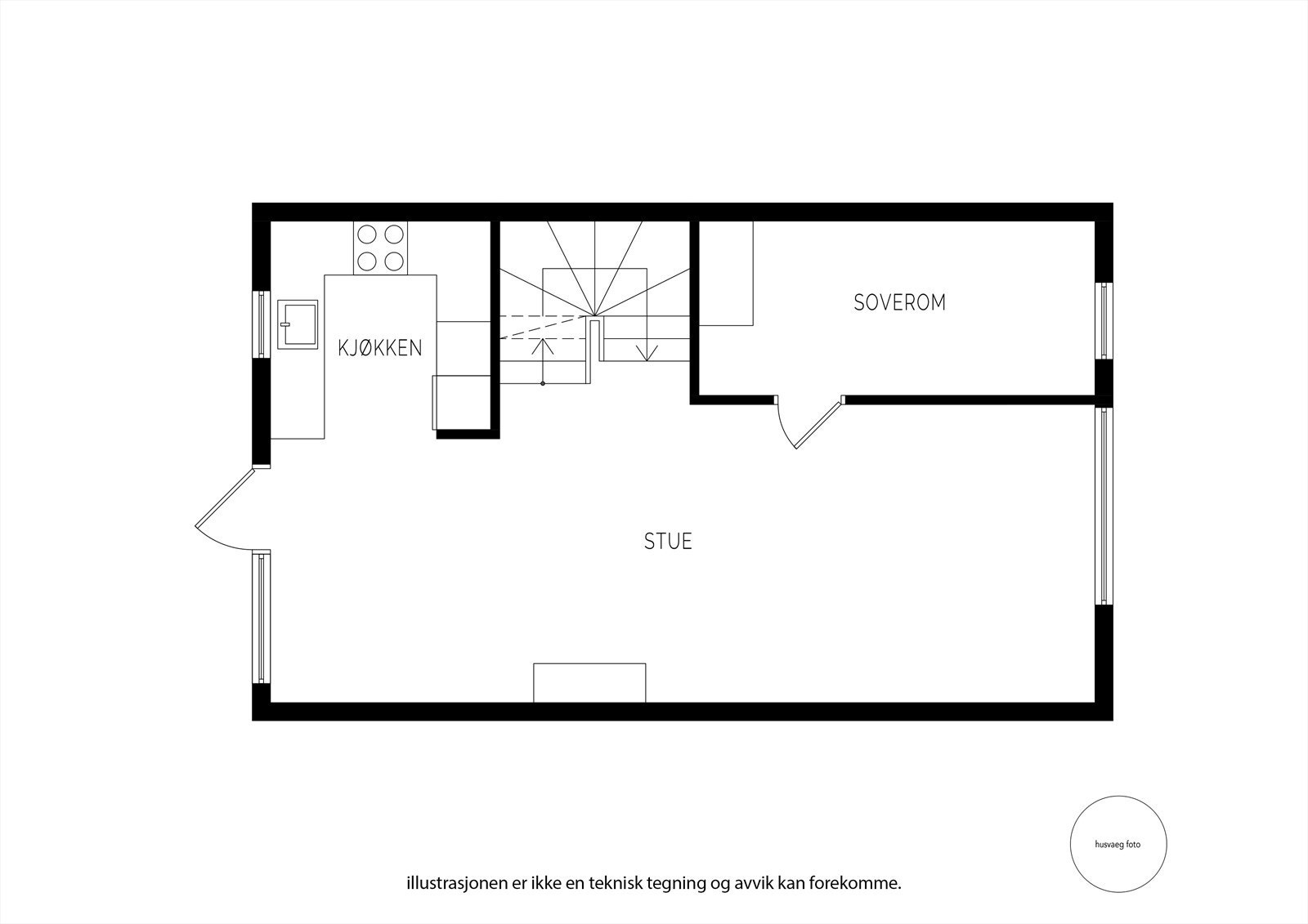 Plantegning 1. etasje. Galleribilde