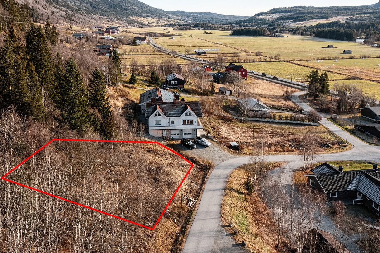 Tomtens cirka beliggenhet. Galleribilde