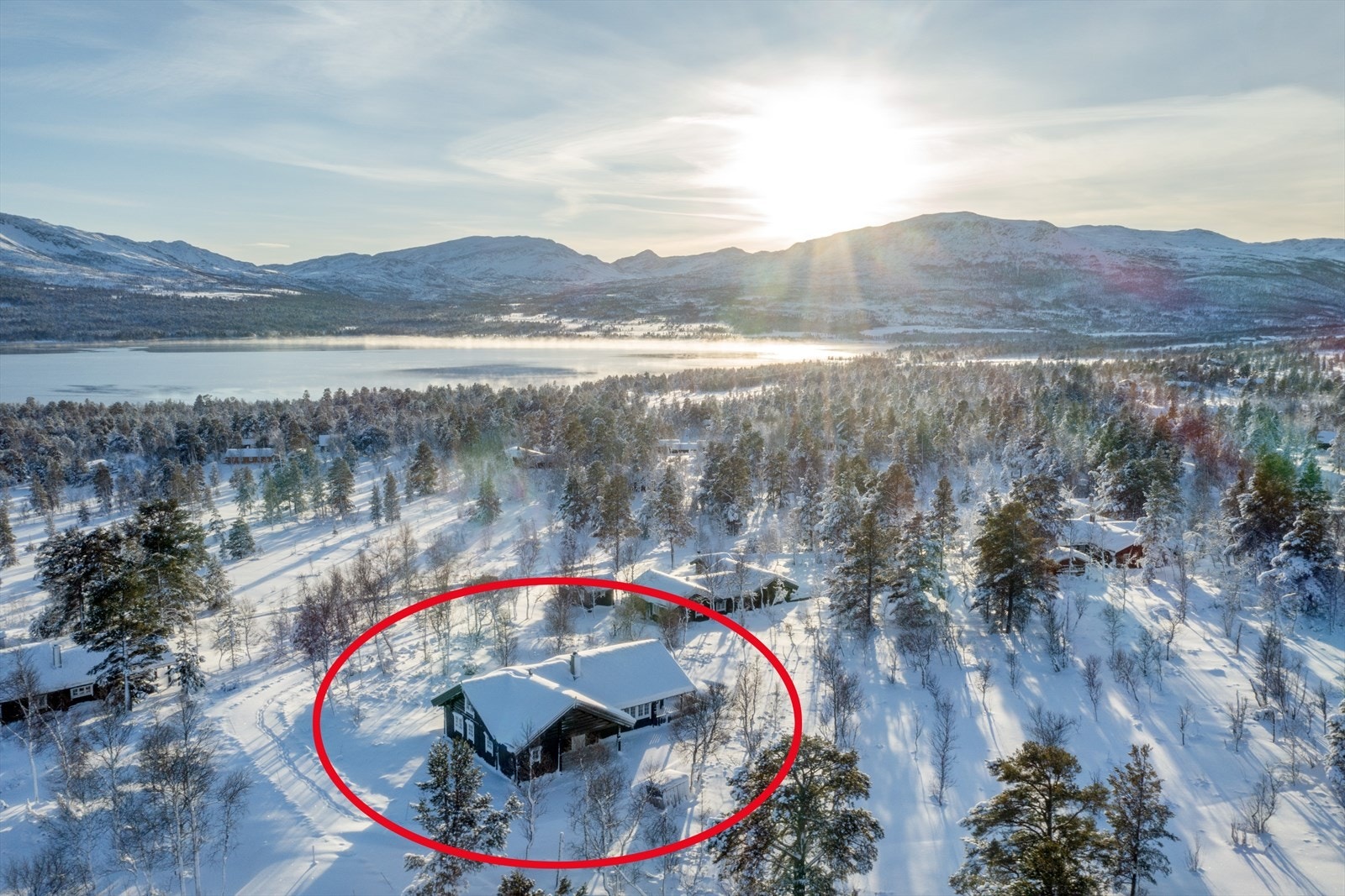 Oversiktsbilde med markering Galleribilde