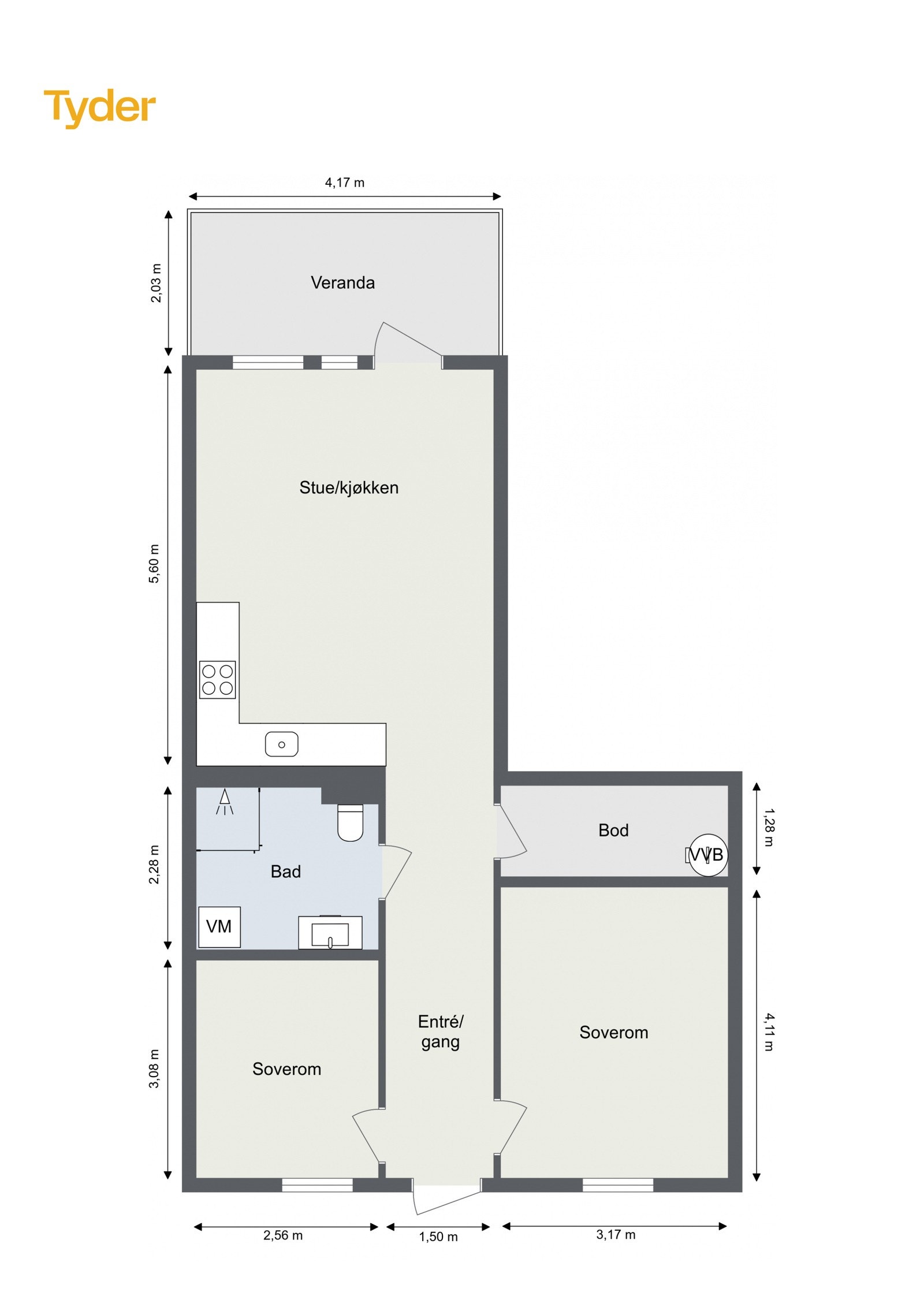 Plantegning Galleribilde