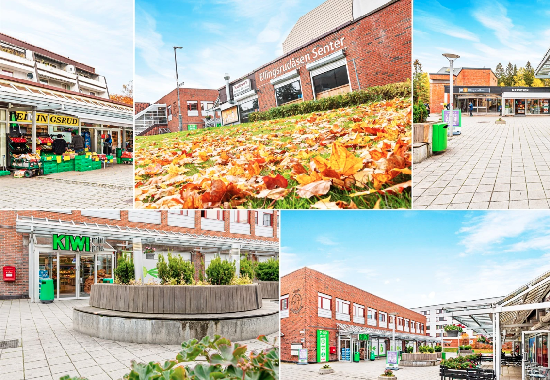 På Ellingsrudåsen senter har man det meste man trenger i hverdagen med blant annet matbutikk, frisør og Narvesen. Galleribilde