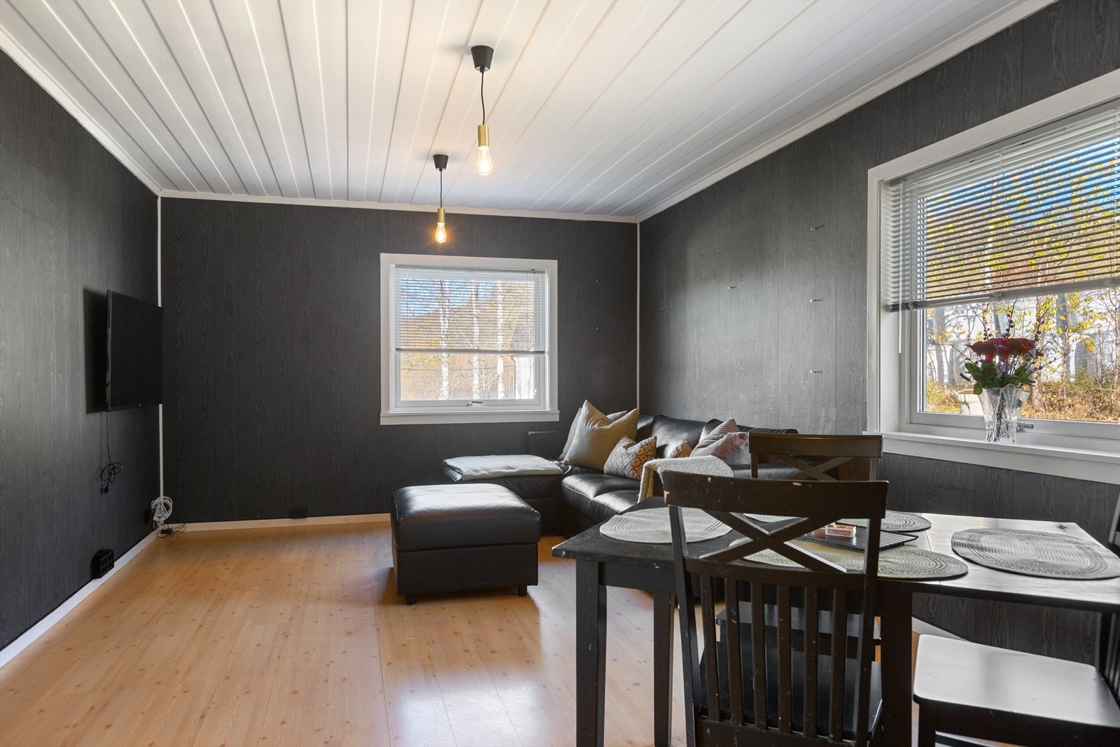 Vinduene slipper inn godt med dagslys og gir et fint utsyn mot naturen utenfor. Galleribilde