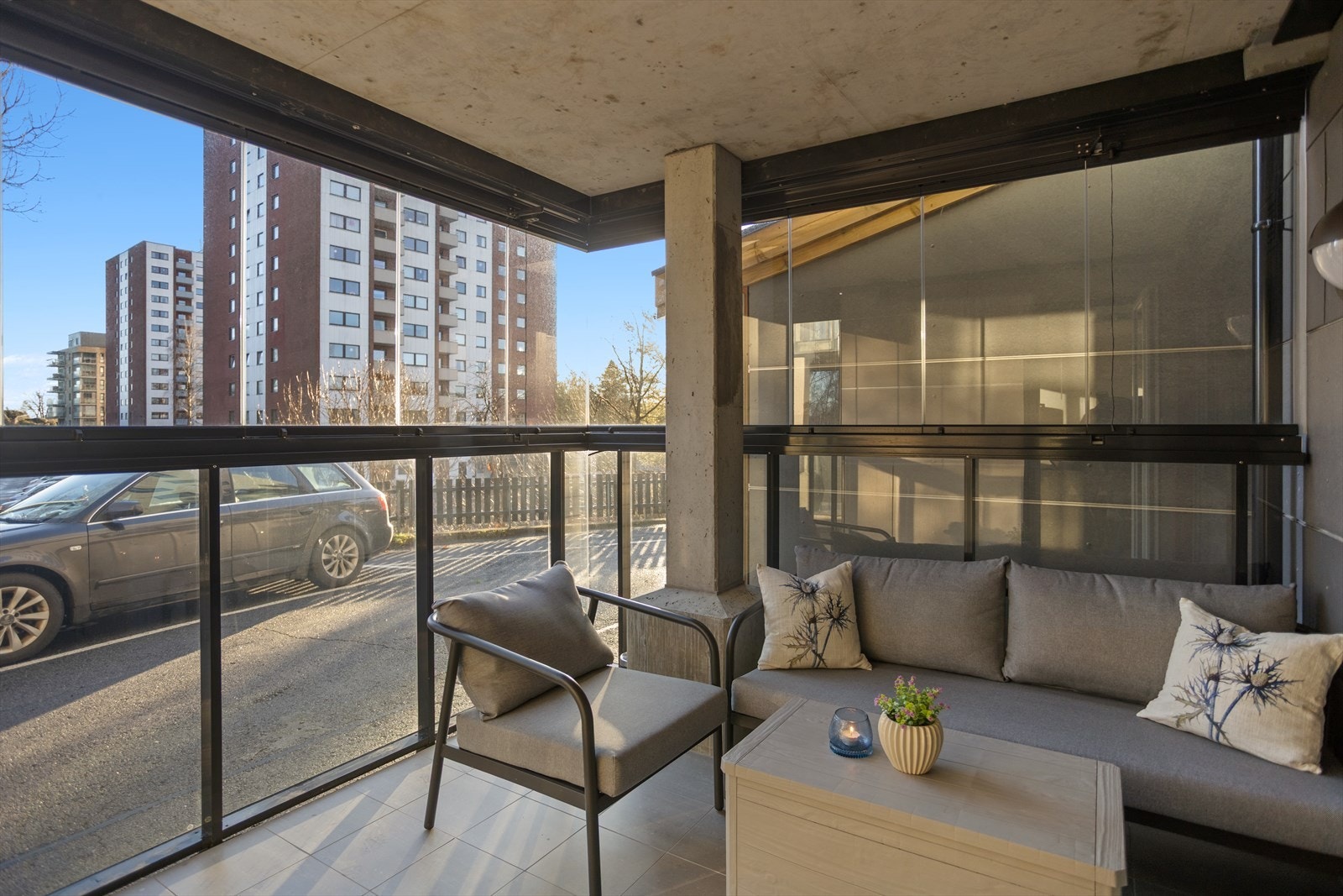 Leiligheten ligger i 1. etasje Galleribilde