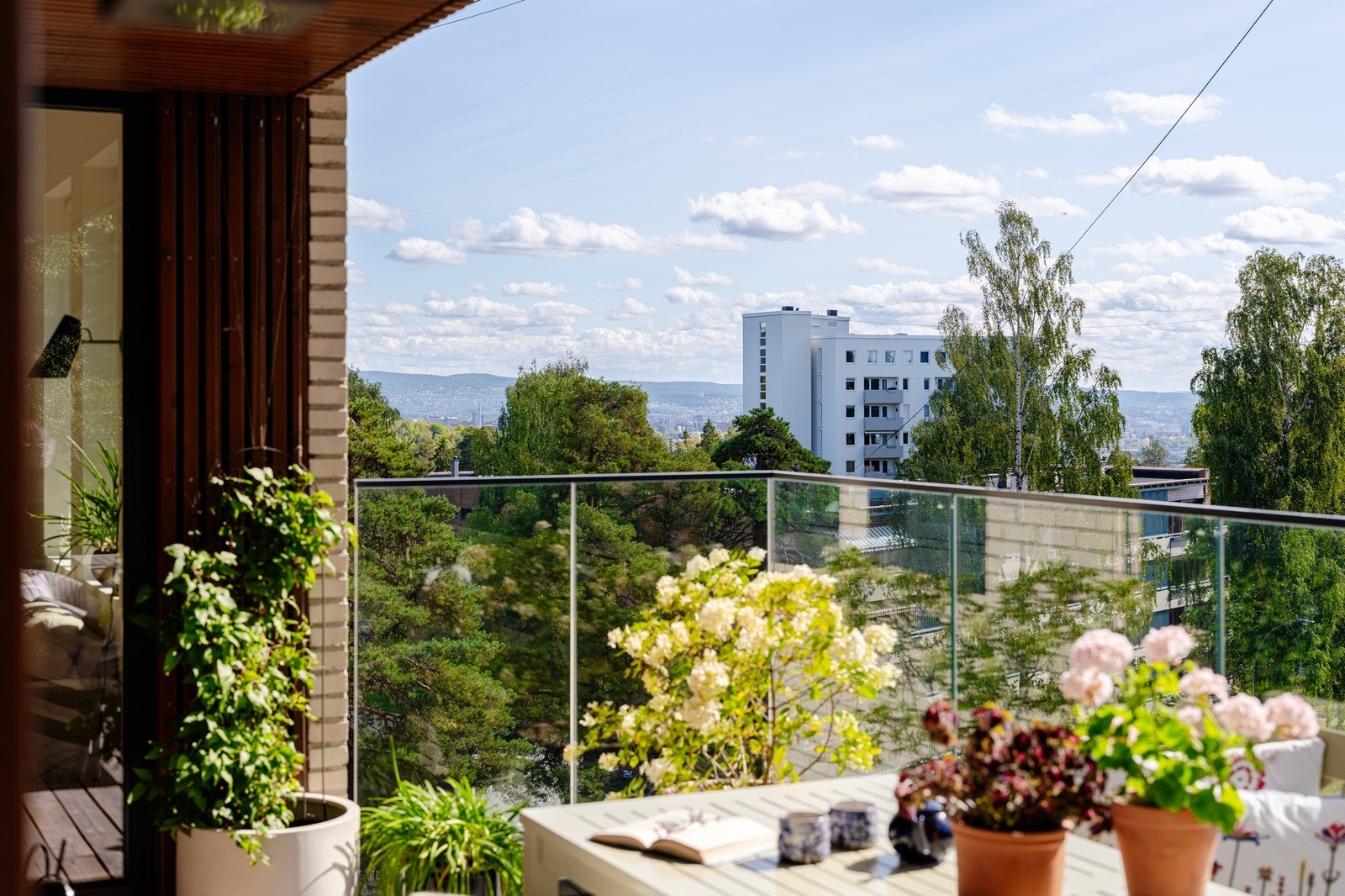 Unik utsikt over byen Galleribilde