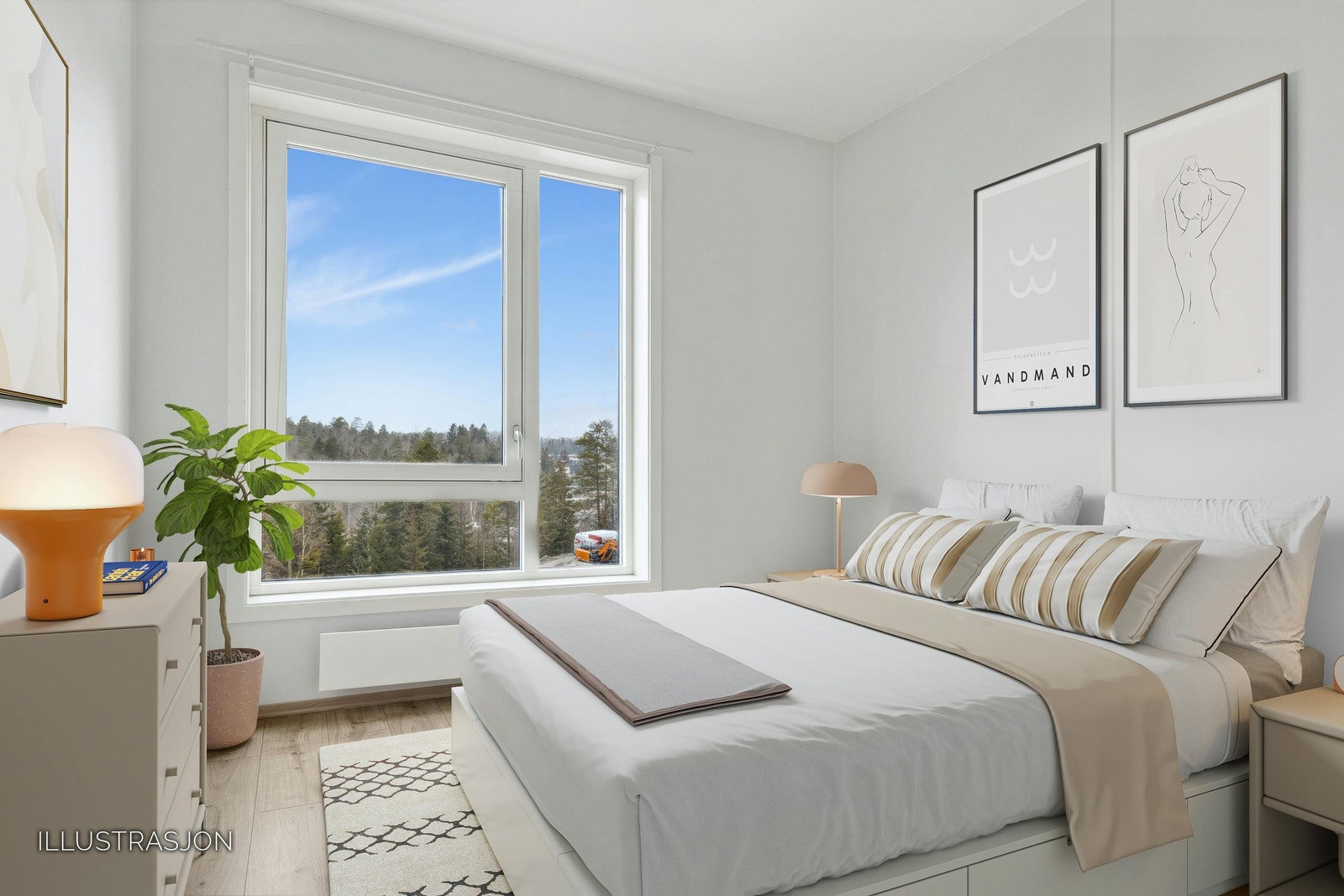 Stort og fint hovedsoverom Galleribilde