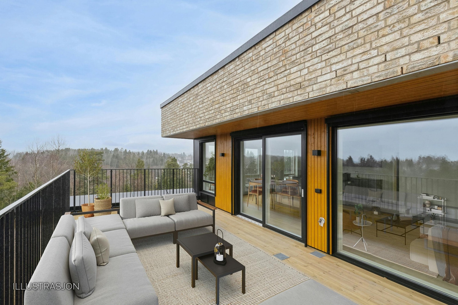 Plass til lounge og spisebord, 30m2 Galleribilde