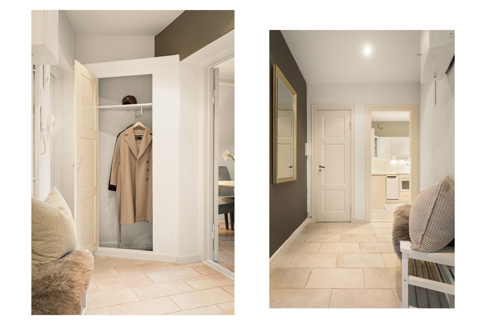 Entrè/ gang med skapplass. Galleribilde