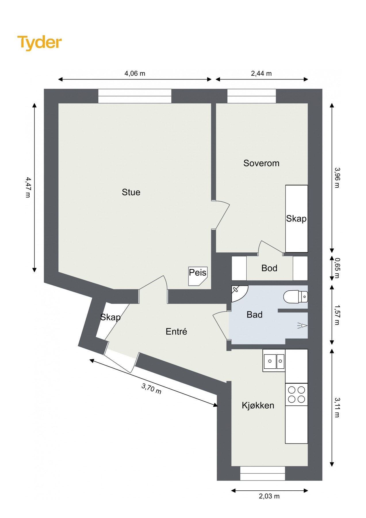 Plantegning. Galleribilde