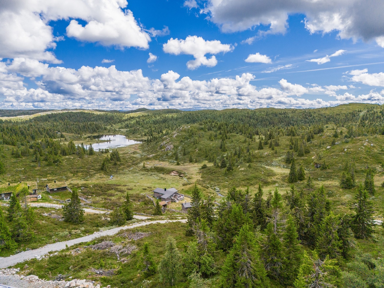 Hytteområdet grenser inn mot Vassfaret med idyllisk natur og rikt dyreliv. Galleribilde