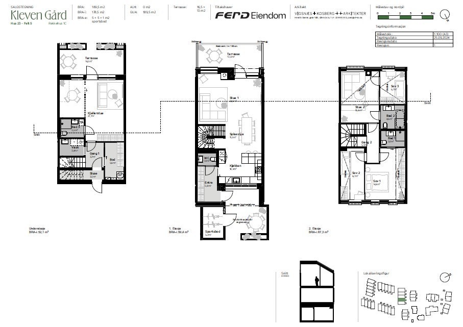 Plantegning - Hus 23 Galleribilde