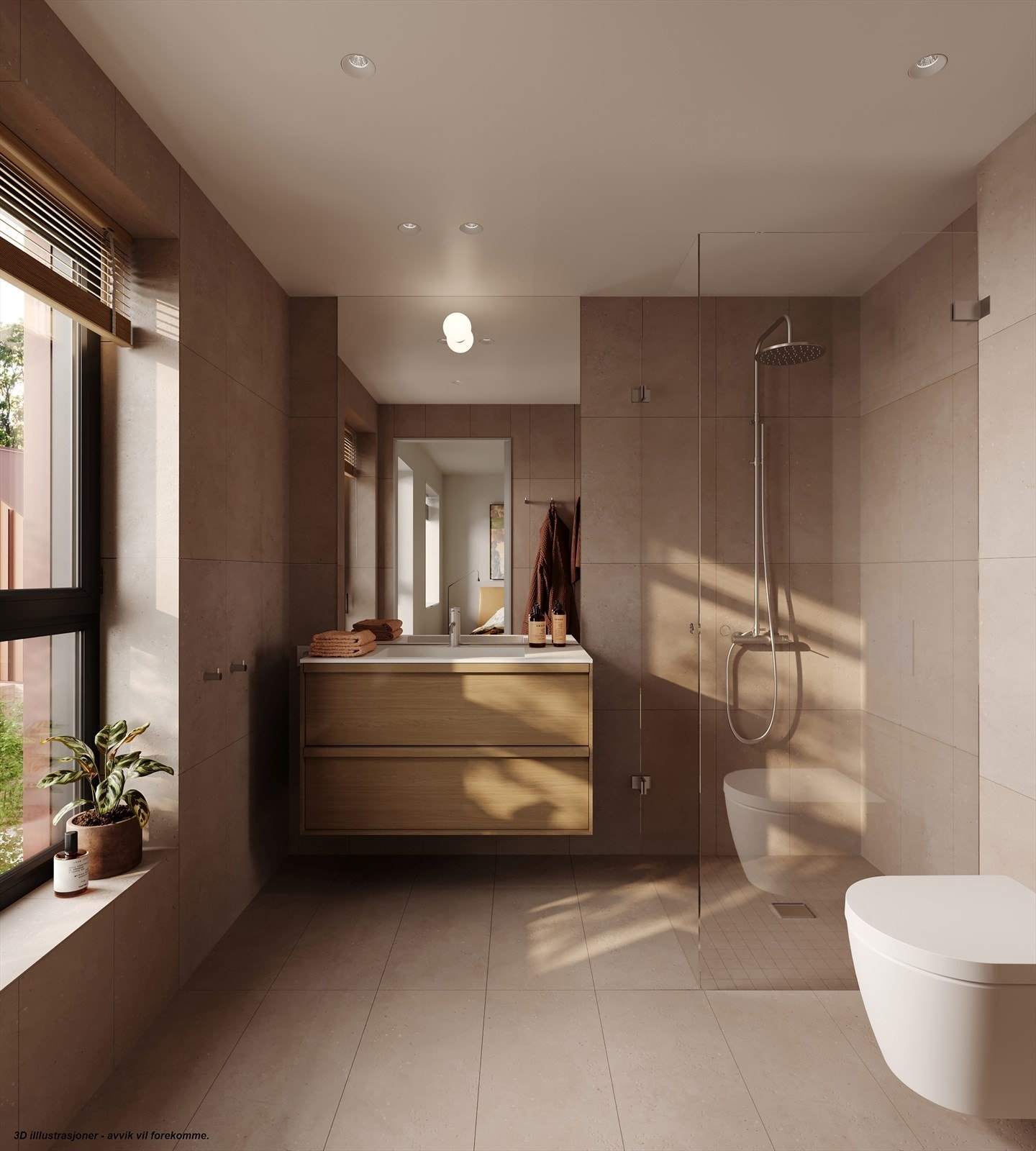 Eksempel på bad fra interiørkonsept Skog Galleribilde