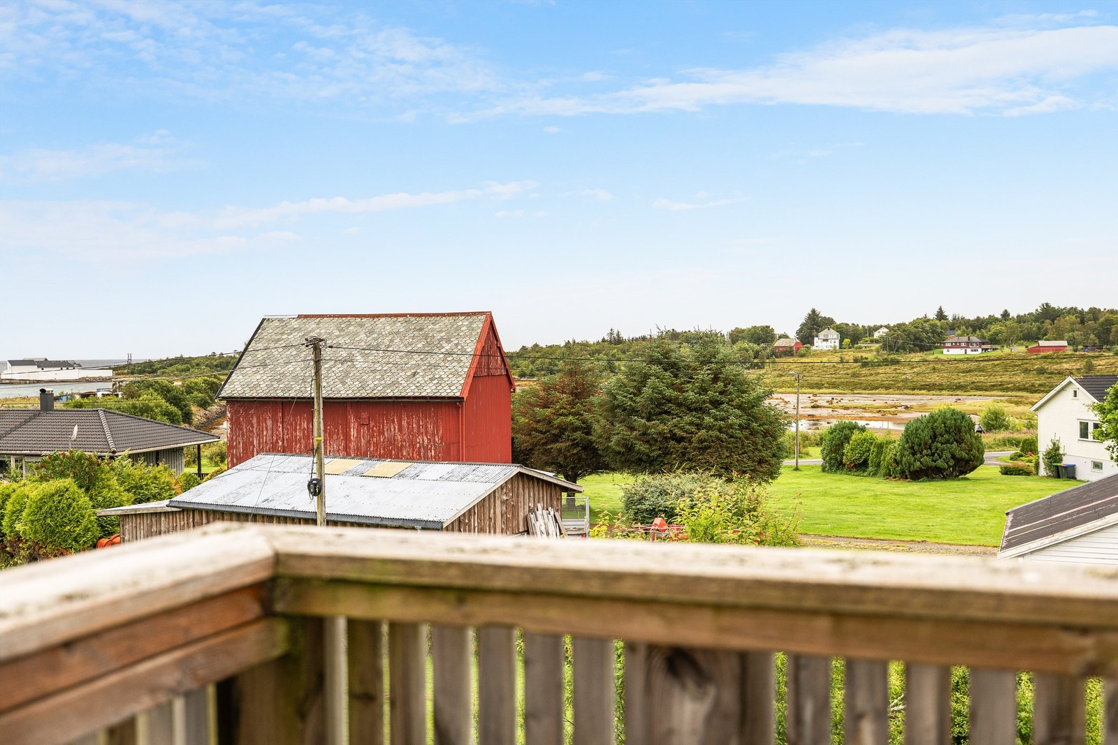 Utsikt fra balkong Galleribilde